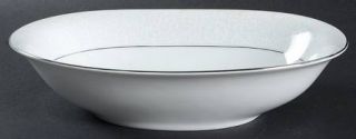Heinrich   H&C White Lace 10 Oval Vegetable Bowl, Fine China Dinnerware   White
