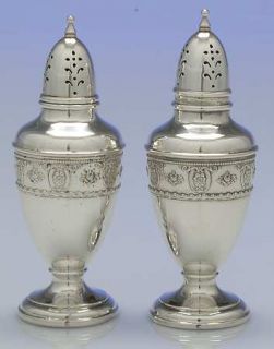Wallace Rose Point (Sterling,Hollowware) Salt and Pepper Set   Sterling, Holloww