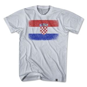 Objectivo Croatia Vintage Flag T Shirt (Gray)