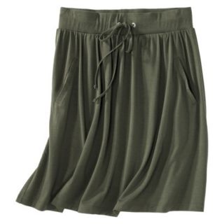 Merona Petites Front Pocket Knit Skirt   Green LP
