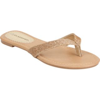 Glitter Womens Sandals Gold In Sizes 7.5, 10, 7, 6.5, 5.5, 9, 8
