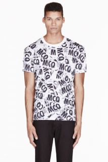 Mcq Alexander Mcqueen White Layered Loigo Print T_shirt