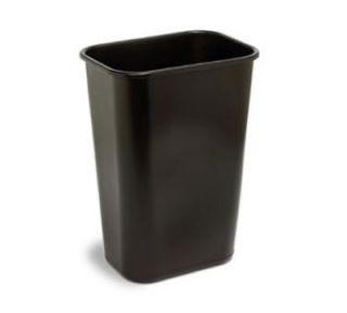 Continental Commercial Rectangular Wastebasket w/ 41.25 qt Capacity, Brown