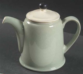 Denby Langley Energy (White/Celadon/Charcoal) Teapot & Lid, Fine China Dinnerwar
