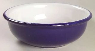 Corning Villa Royal Blue Coupe Soup Bowl, Fine China Dinnerware   Prego, White B