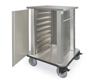 Piper Products Hospital Tray Delivery Cart w/ 8 Tray Capacity, Single Compartment, Stainless