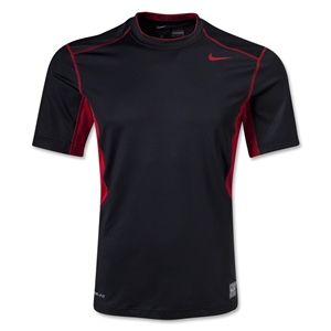Nike Hypercool Fitted Top 2.0 T Shirt (Blk/Red)