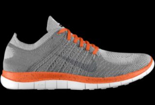 Nike Free 4.0 Flyknit iD Custom (Wide) Mens Running Shoes   Orange