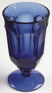 Imperial Glass Ohio Old Williamsburg Deep Blue/Ultra Iced Tea   Stem #341, Deep