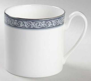 Waterford China Westport Mug, Fine China Dinnerware   Blue Band/White Design,Inn