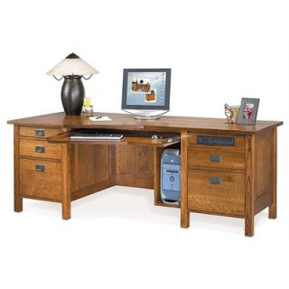 Anthony Lauren Craftsman Home Office 82 W Angle Computer Desk CM AD82
