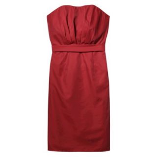 TEVOLIO Womens Plus Size Taffeta Strapless Dress   Stoplight Red   26W