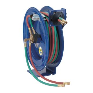 Coxreels Safety Series Twin Line Spring Driven Welding Hose Reel   100Ft.