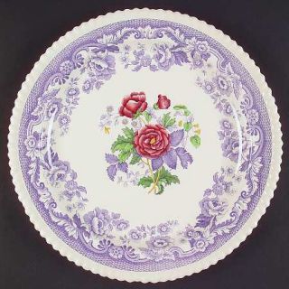 Spode Mayflower 12 Chop Plate/Round Platter, Fine China Dinnerware   Floral Cen