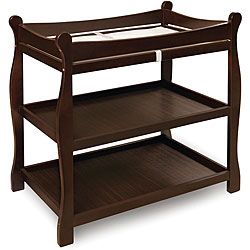 Badger Basket Espresso Sleigh style Changing Table