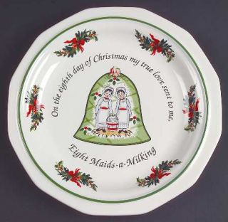 Pfaltzgraff Christmas Heritage Holiday Luncheon Plate, Fine China Dinnerware   M