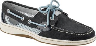 Womens Sperry Top Sider Bluefish 2 Eye   Navy Leather/Open Mesh Casual Shoes
