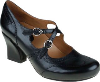 Womens Earthies Essex   Black Soft Calf Wing Tips
