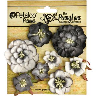 Penny Lane Mixed Blossoms 8/pkg black