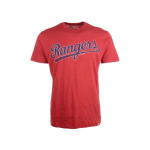 Texas Rangers 47 Brand MLB Scrum Coop Logo T Shirt