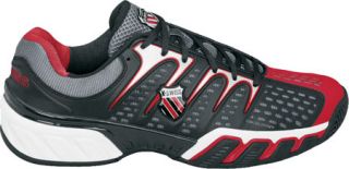 Mens K Swiss Bigshot II   Black/Fiery Red/Charcoal Gym Shoes