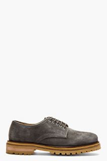 H By Hudson Grey Suede Moor Shoes