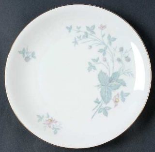 KPM 629 Salad Plate, Fine China Dinnerware   Pastel Flowers, White Background