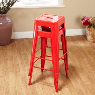 TMS Stackable 30 Bar Stool 39030 Color Red