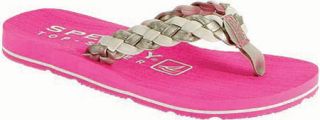 Girls Sperry Top Sider Topsail   White/Silver/Ultra Pink Synthetic Casual Shoes