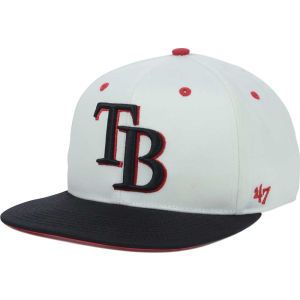 Tampa Bay Rays 47 Brand MLB Red Under Snapback Cap