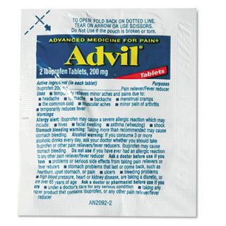 Advil Single Dose Ibuprofen Tablets Refill Packs