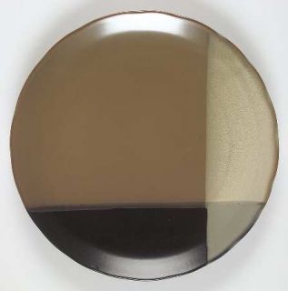 Sango Gold Dust Black 12 Chop Plate/Round Platter, Fine China Dinnerware   Blac