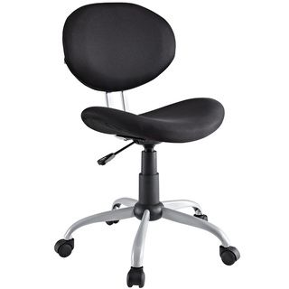 Comfort Groove Swivel Black Mesh Task Chair (BlackMaterials MeshSeat Height 19 24 inches highAdjustable Height Wheels Dual Wheel Carpet CastersDimensions 33 38 inches high x 20 inches wide x 20.5 inches deep Assembly required )