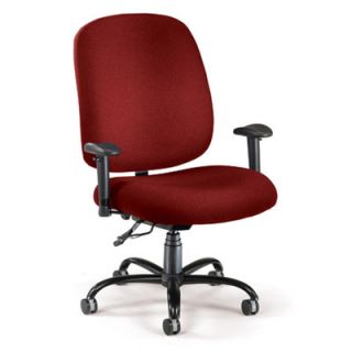OFM High Back Big and Tall Office Chair with Arms 700 AA6 23 Finish Wine