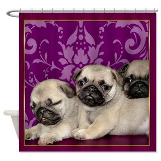  Pug puppies Shower Curtain  Use code FREECART at Checkout