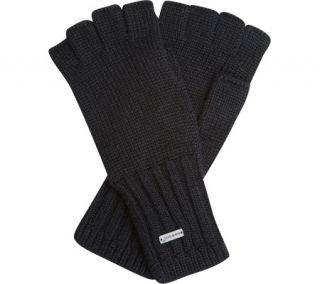 Mens Kangol Rib Fingerless Glove   Black Fingerless Gloves