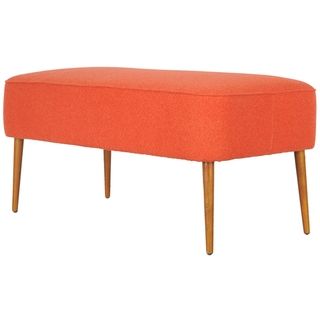 Retro Orange Wool Bench