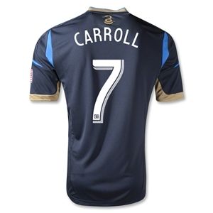 adidas Philadelphia Union 2013 CARROLL Authentic Primary Soccer Jersey