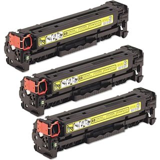Hp Cc532a (hp 304a) Compatible Yellow Toner Cartridge (pack Of 3) (YellowPrint yield 2,800 pages at 5 percent coverageModel NL 3x HP CC532A YellowPack of Three (3) cartridges Non refillableWe cannot accept returns on this product. )