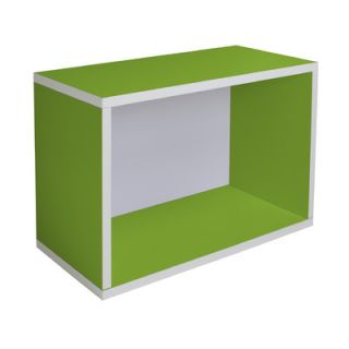 Way Basics Eco Friendly Rectangle Plus Storage Unit BS 285 580 390 Finish Green