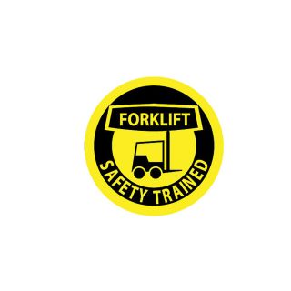 Nmc Forklift Hard Hat Emblems   2 Diameter   Forklift Safety Trained