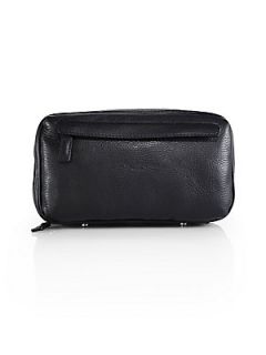  Black Label Leather Toiletry Case   Navy