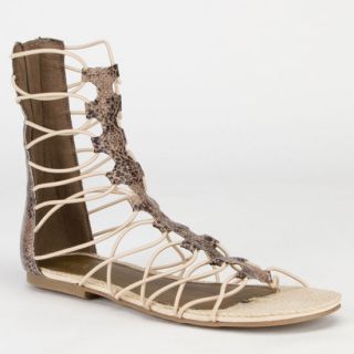 Livi Womens Sandals Spring Khaki/Multi Snake In Sizes 7.5, 10, 8, 7, 6, 9,
