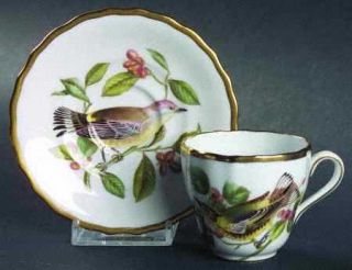 Spode Audubon Birds Flat Demitasse Cup & Saucer Set, Fine China Dinnerware   Bon