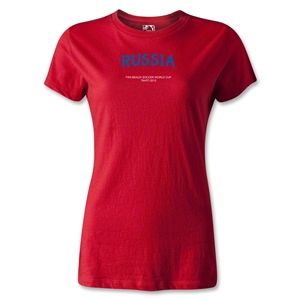 Russia FIFA Beach World Cup 2013 Womens T Shirt (Red)