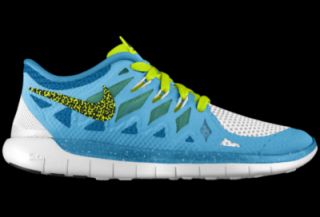 Nike Free 5.0 iD Custom Kids Running Shoes (3.5y 6y)   Blue