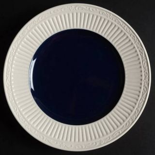 Mikasa Italian Navy (Blue) Salad Plate, Fine China Dinnerware   Stoneware, Embos