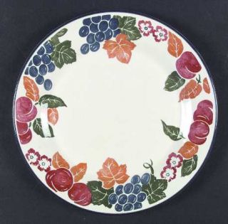 Staffordshire Chianti Dinner Plate, Fine China Dinnerware   Fruit&Flowers, Brown