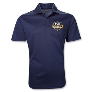 hidden Fox Soccer Badge Polo Shirt (Navy)