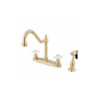 Elements of Design EB1752PXBS Universal Two Handle Centerset Kitchen Faucet With